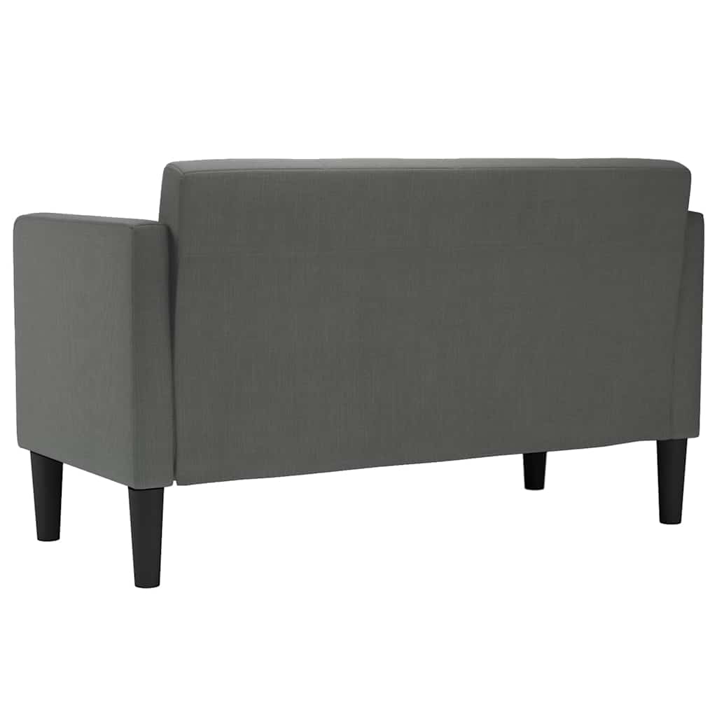 Divano Divanetto Grigio Scuro 111 cm in Tessuto | homemem39