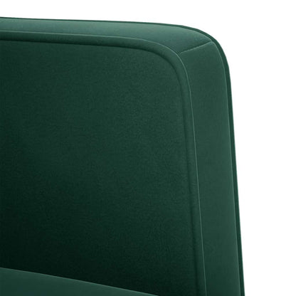 Divano Divanetto Verde Scuro 111 cm in Velluto
