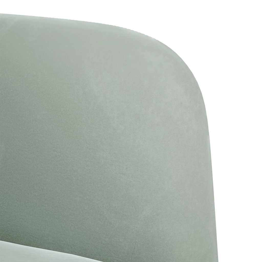 Divano Sedia con Braccioli Grigio Chiaro 54 cm in Velluto | homemem39