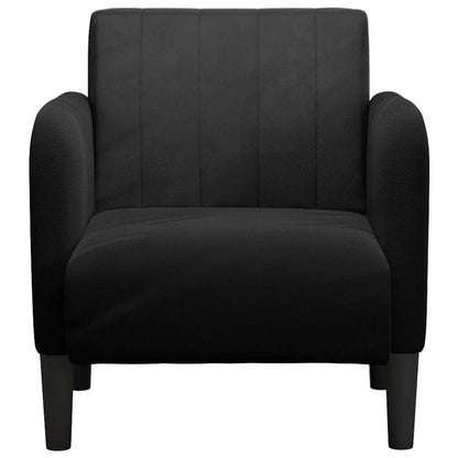 Divano Sedia con Braccioli Nero 54 cm in Velluto | homemem39