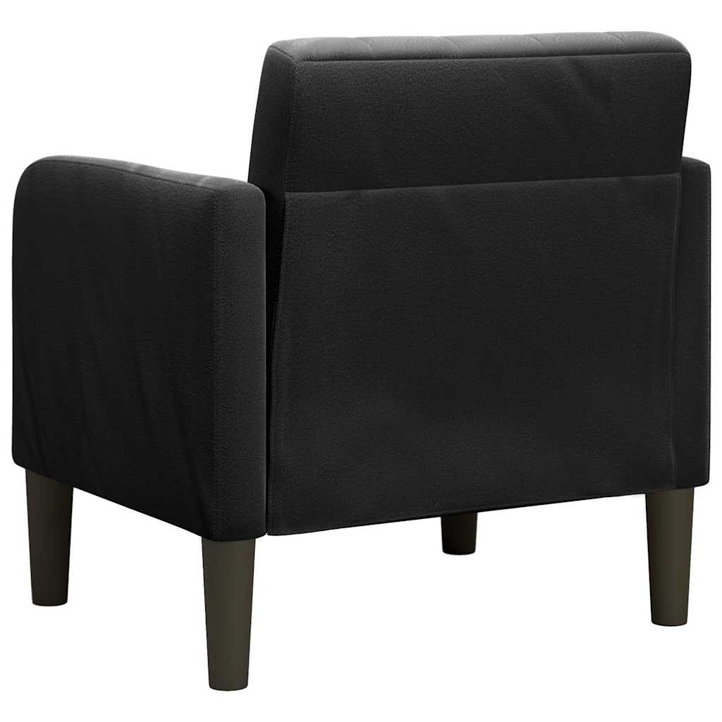 Divano Sedia con Braccioli Nero 54 cm in Velluto | homemem39