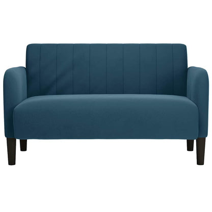 Divano Divanetto Blu 109 cm in Velluto