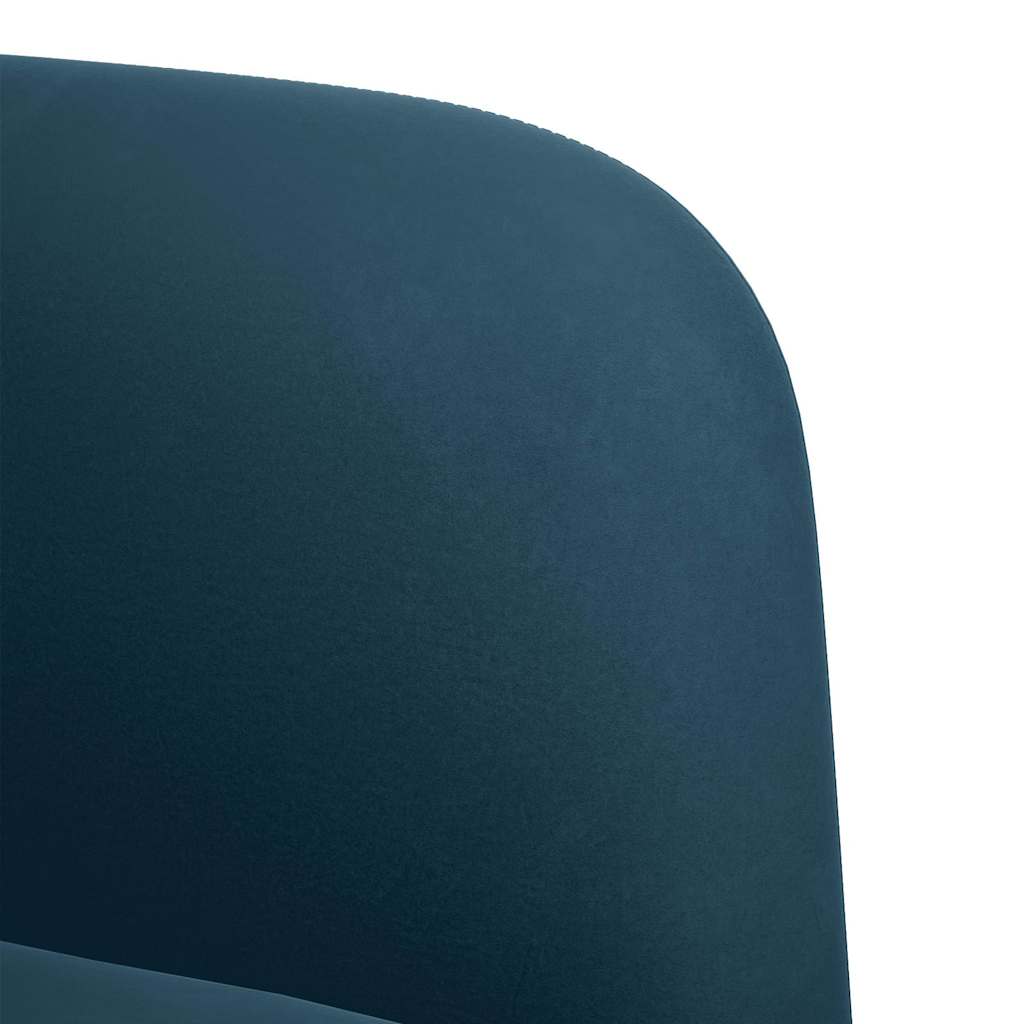 Divano Divanetto Blu 109 cm in Velluto