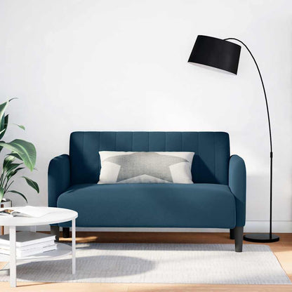 Divano Divanetto Blu 109 cm in Velluto