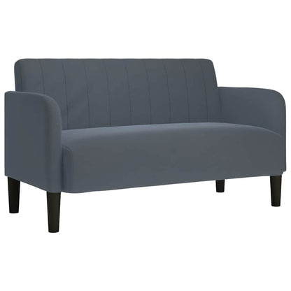 Divano Divanetto Grigio Scuro 109 cm in Velluto