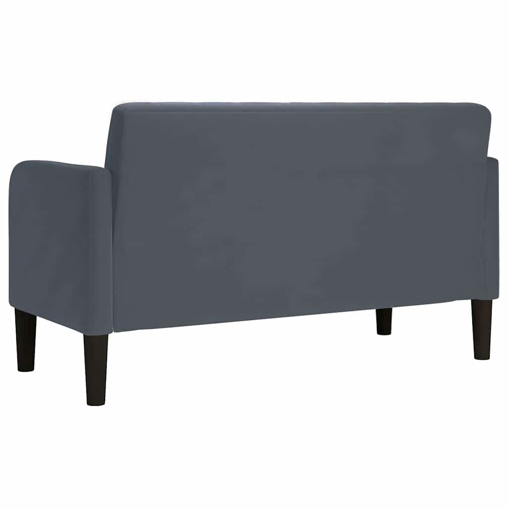 Divano Divanetto Grigio Scuro 109 cm in Velluto | homemem39