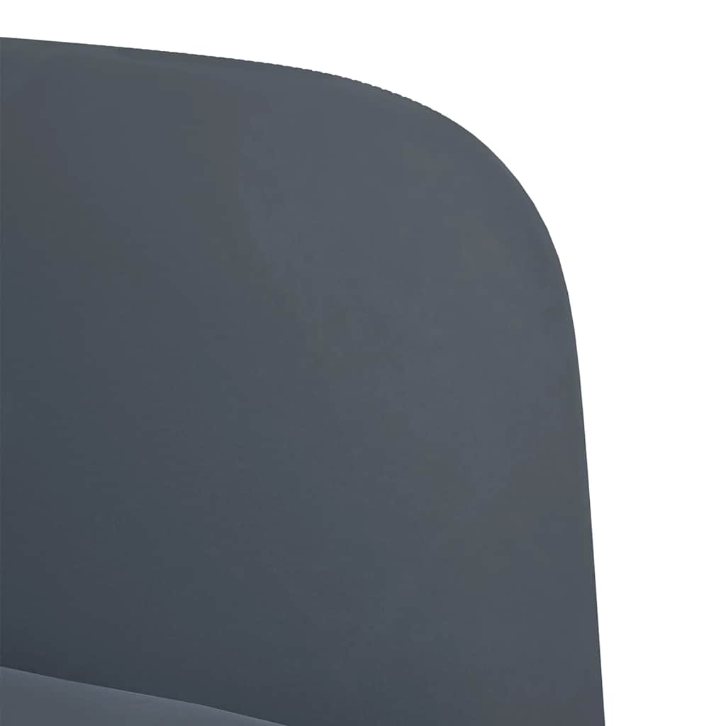 Divano Divanetto Grigio Scuro 109 cm in Velluto