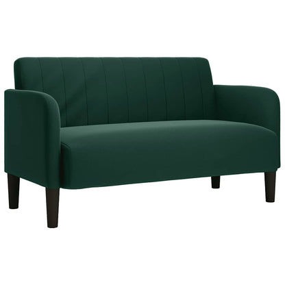 Divano Divanetto Verde Scuro 109 cm Velluto