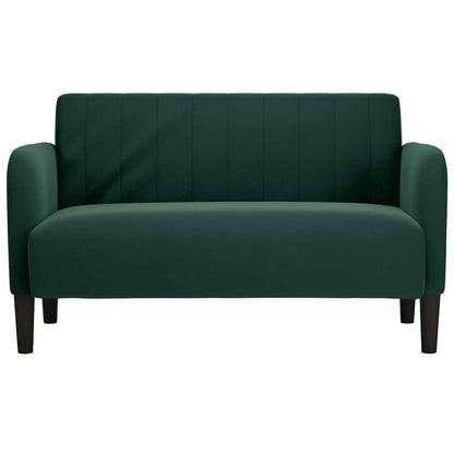 Divano Divanetto Verde Scuro 109 cm Velluto
