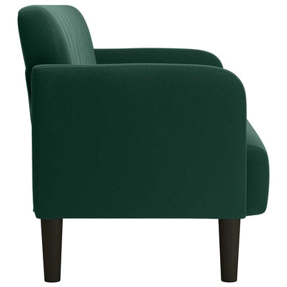 Divano Divanetto Verde Scuro 109 cm Velluto