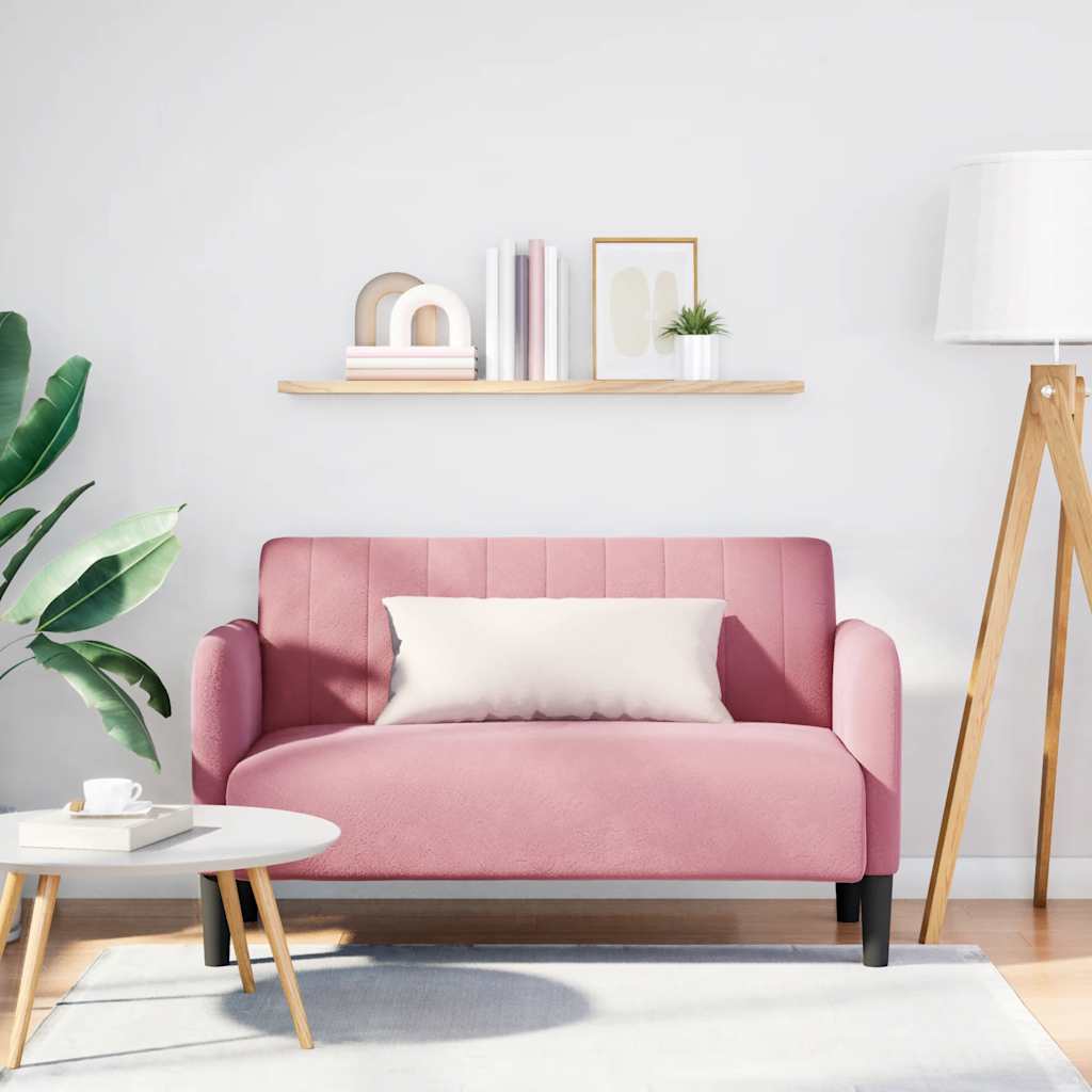 Divano Divanetto Rosa 109 cm in Velluto | homemem39