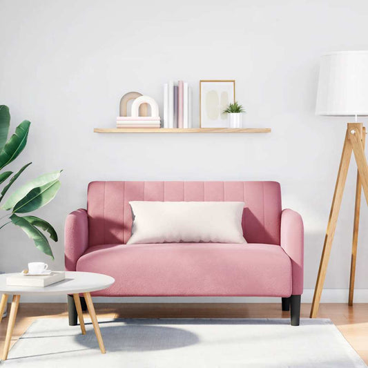 Divano Divanetto Rosa 109 cm in Velluto | homemem39