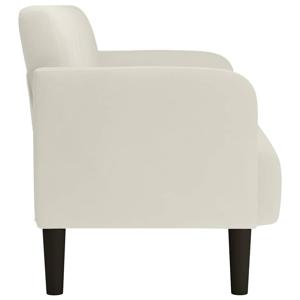 Divano Divanetto Crema 109 cm in Velluto