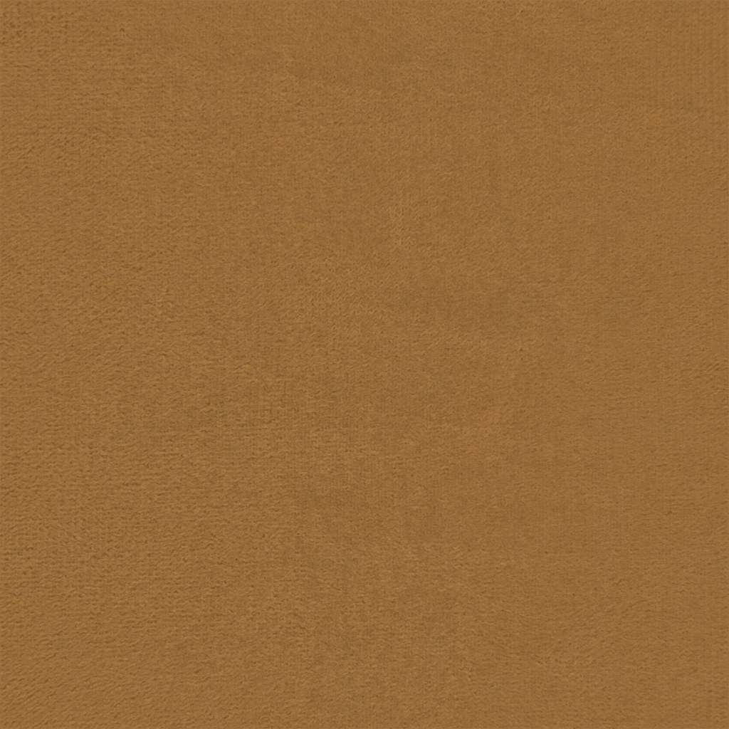 Divano Sedia con Braccioli Marrone 55 cm in Velluto