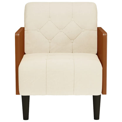 Divano Sedia con Braccioli 55 cm Lino - homemem39