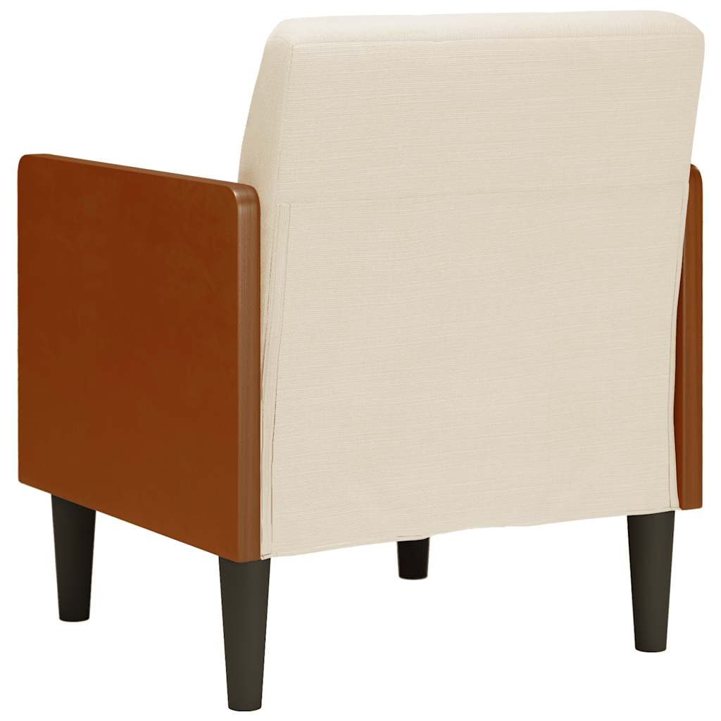 Divano Sedia con Braccioli 55 cm Lino - homemem39