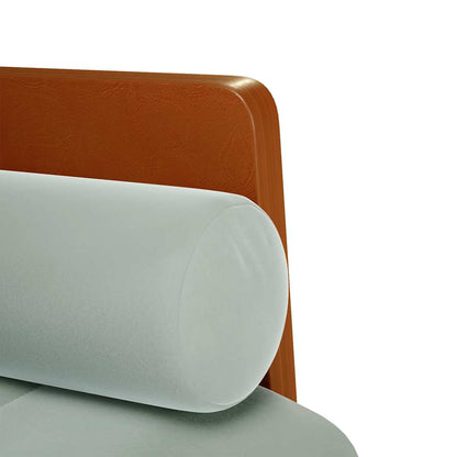 Divano Divanetto con Cuscini Bolster Grigio Chiaro 110 cm | homemem39