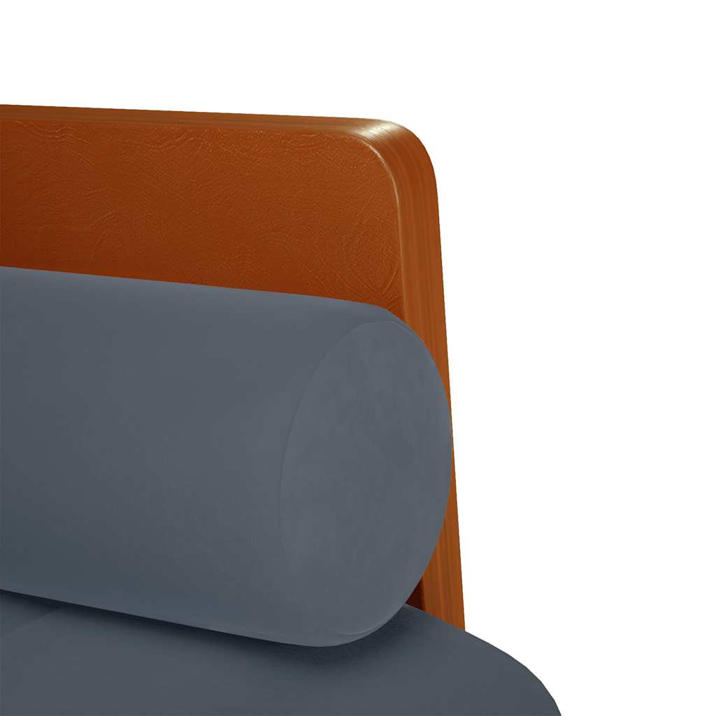Divano Divanetto con Cuscini Bolster Grigio Scuro 110 cm | homemem39