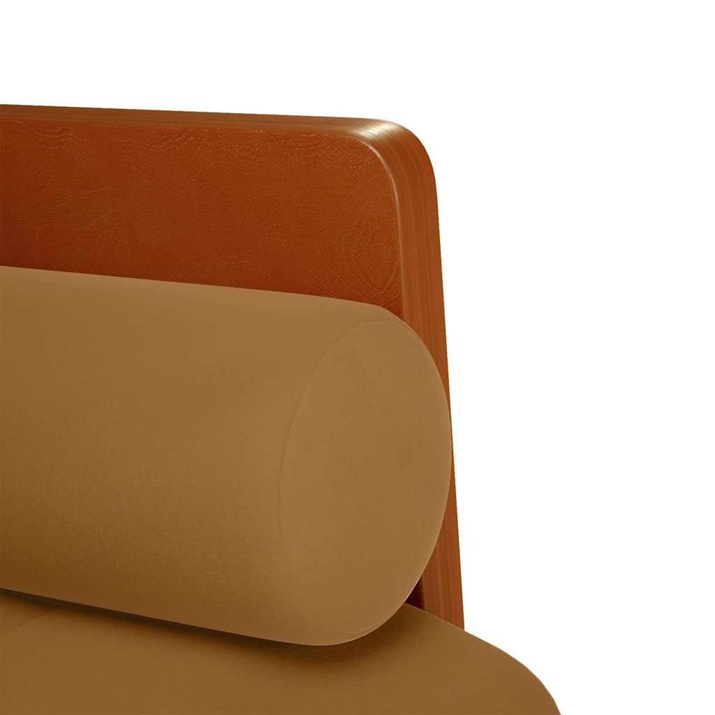 Divano Divanetto con Cuscini Bolster Marrone 110 cm Velluto | homemem39