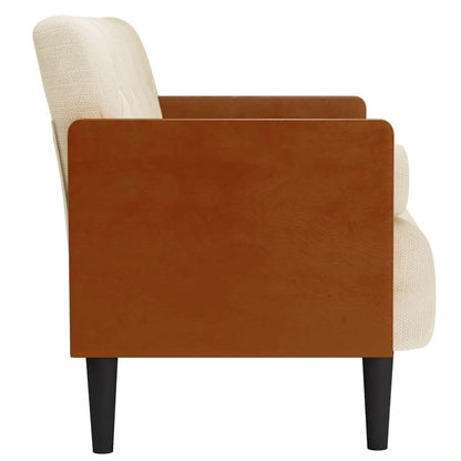 Divano Divanetto con Cuscini Bolster 110 cm Lino