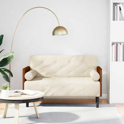 Divano Divanetto con Cuscini Bolster 110 cm Lino