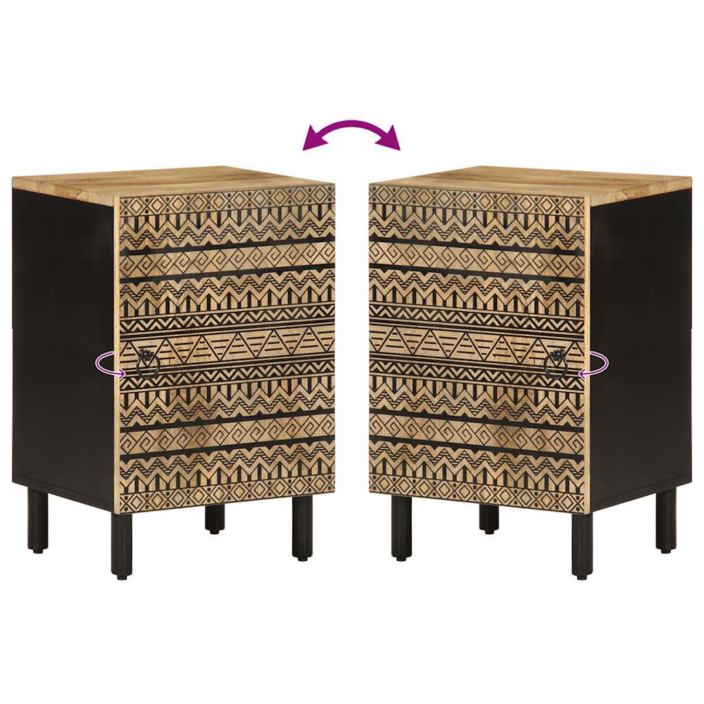Mobile da Bagno 38x33,5x58 cm in Legno Massello di Mango | homemem39