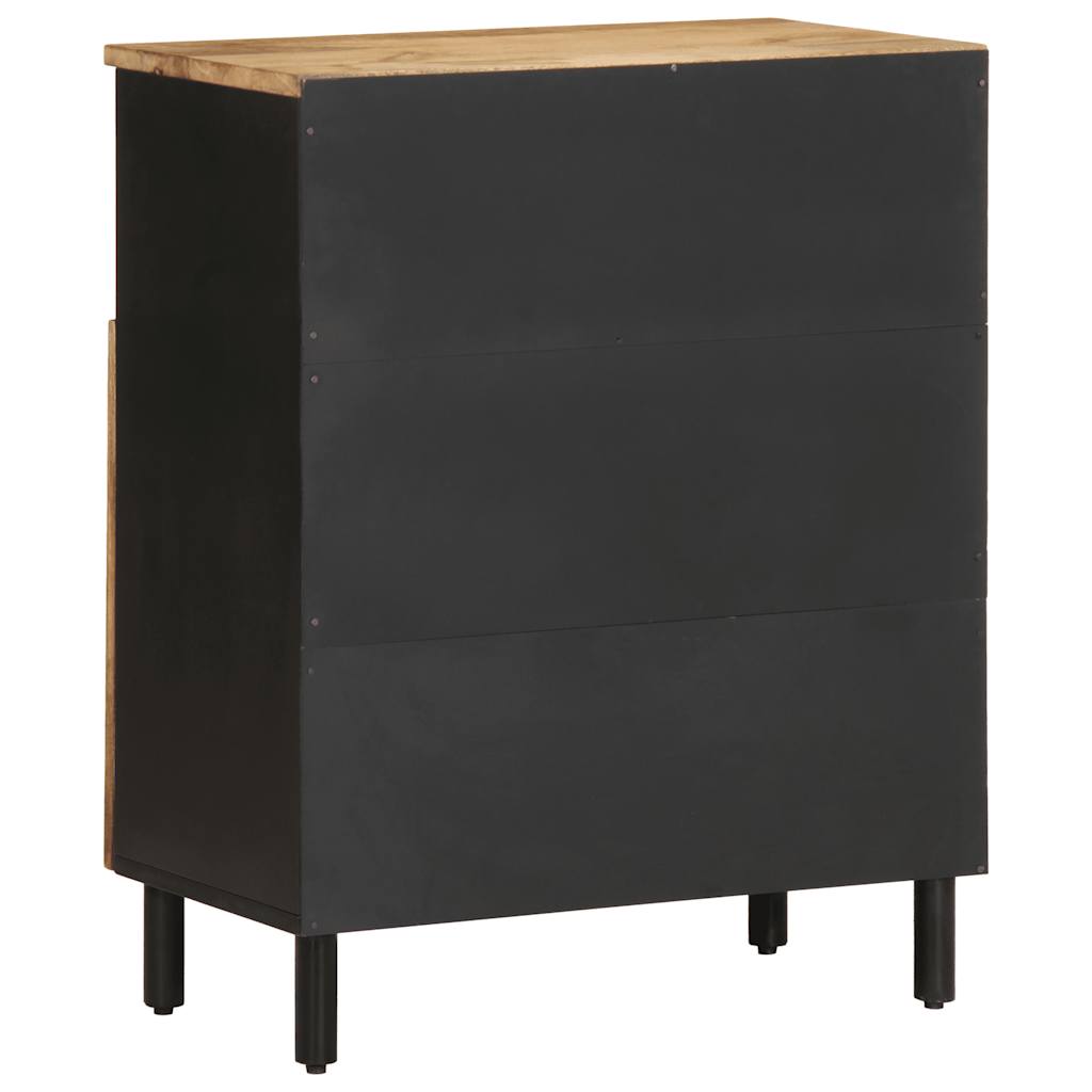 Credenza 60x33,5x75 cm in Legno Massello di Mango Grezzo | homemem39