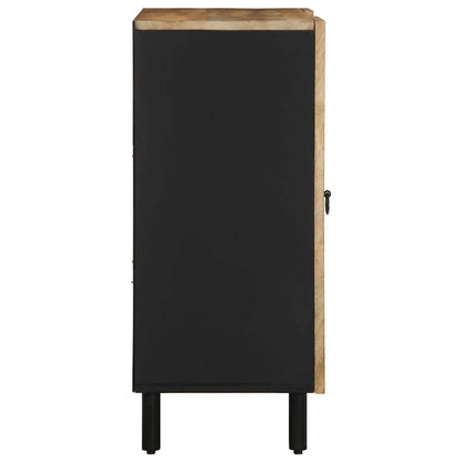 Credenza 90x33,5x75 cm in Legno Massello di Mango Grezzo