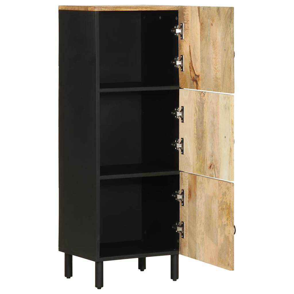 Credenza 40x33,5x110 cm in Legno Massello di Mango Grezzo | homemem39