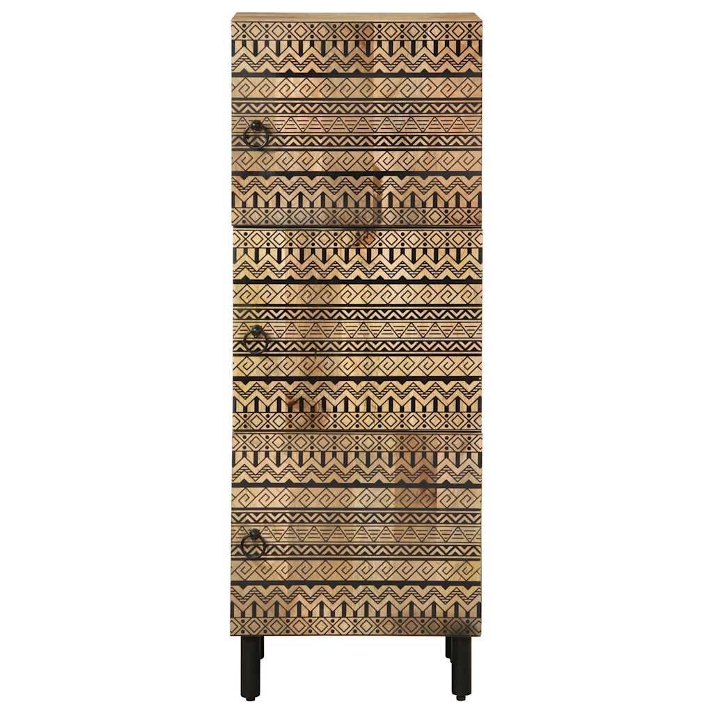Credenza 40x33,5x110 cm in Legno Massello di Mango Grezzo | homemem39