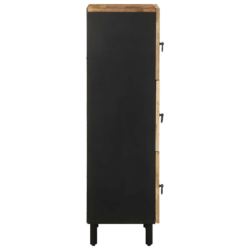 Credenza 40x33,5x110 cm in Legno Massello di Mango Grezzo