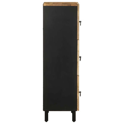 Credenza 40x33,5x110 cm in Legno Massello di Mango Grezzo
