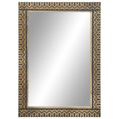 Specchio da Bagno 50x70 cm in Legno Massello di Mango e Vetro | homemem39