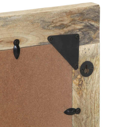 Specchio da Bagno 50x70 cm in Legno Massello di Mango e Vetro | homemem39