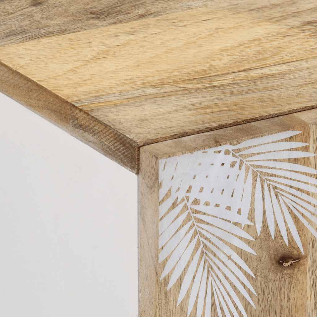 Mobile Porta TV 105x33,5x46 cm in Legno Massello di Mango - homemem39