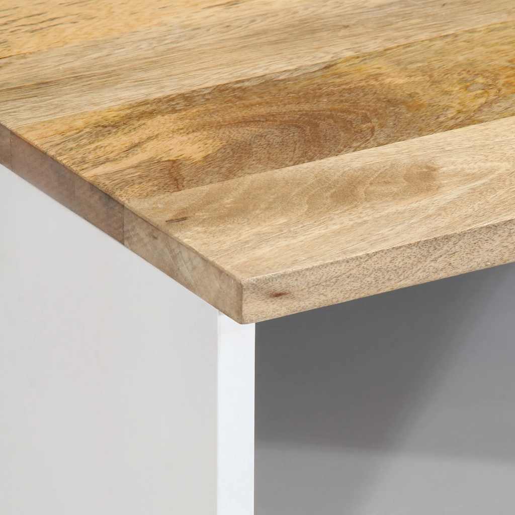 Mobile Porta TV 70x33,5x46 cm in Legno Massello di Mango - homemem39