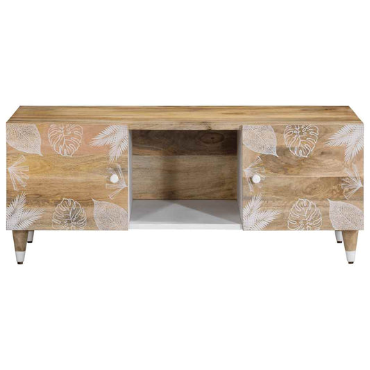Tavolino da Salotto 100x54x40 cm in Legno Massello di Mango | homemem39