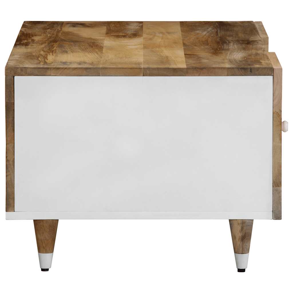 Tavolino da Salotto 100x54x40 cm in Legno Massello di Mango