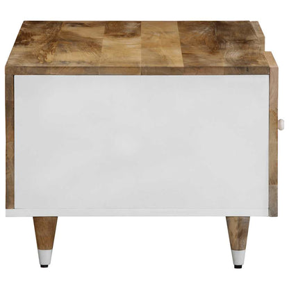 Tavolino da Salotto 100x54x40 cm in Legno Massello di Mango