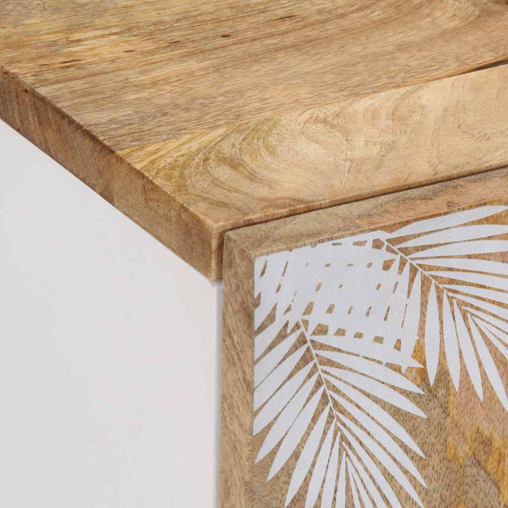 Mobile Porta TV 105x33,5x46 cm in Legno Massello di Mango - homemem39