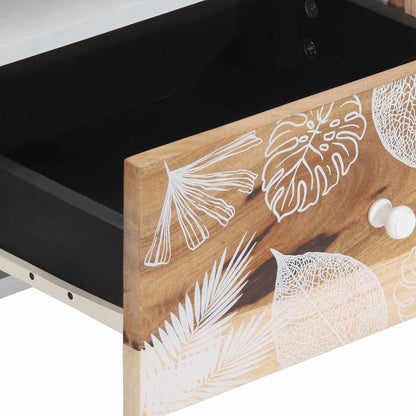 Mobile Porta TV 105x33,5x46 cm in Legno Massello di Mango - homemem39