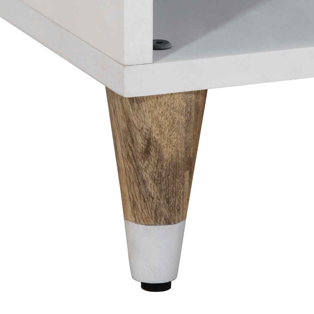 Mobile Porta TV 80x31,5x46 cm in Legno Massello di Mango - homemem39