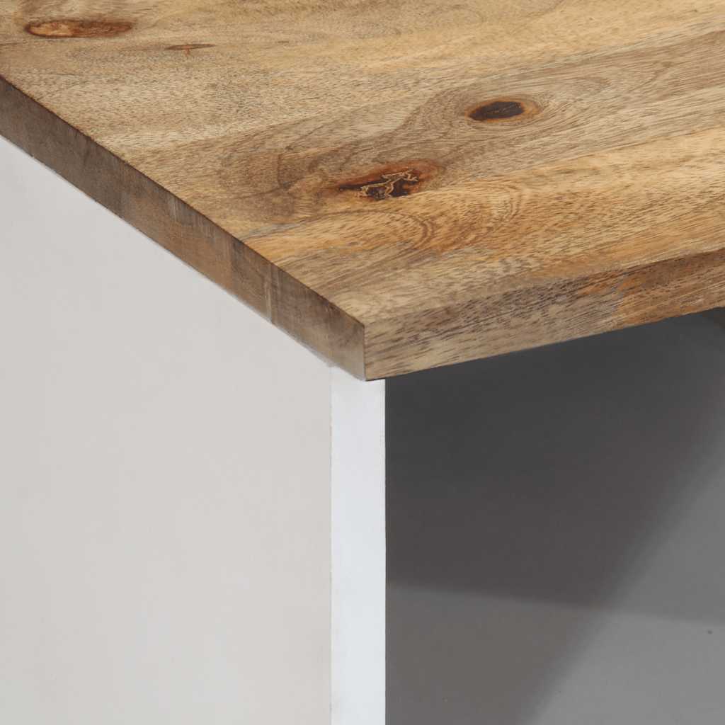 Mobile Porta TV 80x33,5x46 cm in Legno Massello di Mango - homemem39