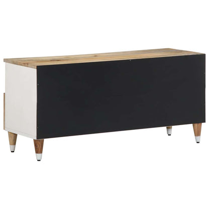 Mobile Porta TV 100x33,5x46 cm in Legno Massello di Mango - homemem39