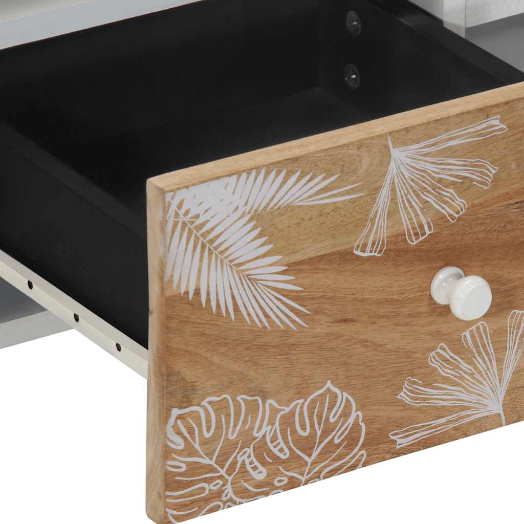 Mobile Porta TV 100x33,5x46 cm in Legno Massello di Mango - homemem39