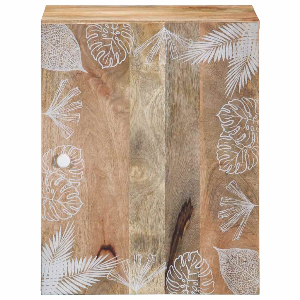 Mobile Pensile da Bagno 38x33,5x48 cm in Legno Massello Mango | homemem39