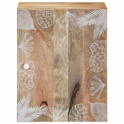 Mobile Pensile da Bagno 38x33,5x48 cm in Legno Massello Mango | homemem39