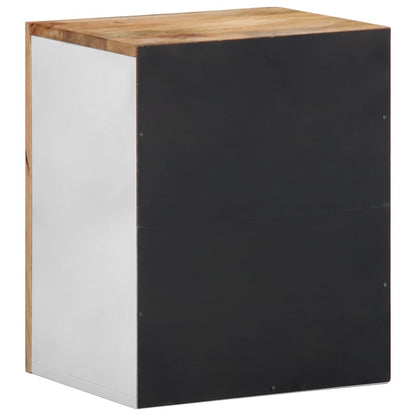 Mobile Pensile da Bagno 38x33,5x48 cm in Legno Massello Mango | homemem39
