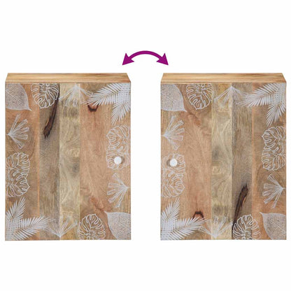Mobile Pensile da Bagno 38x33,5x48 cm in Legno Massello Mango | homemem39