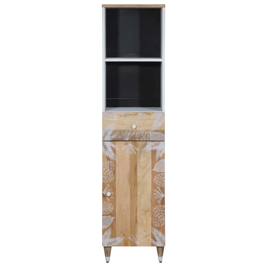 Mobile da Bagno 38x33,5x160 cm in Legno Massello di Mango | homemem39
